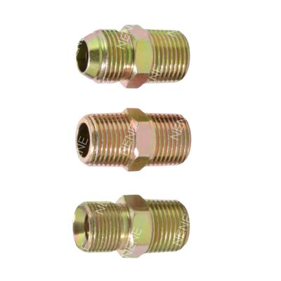Platte mond koppeling 1/8" tot 3/8" reducerende pijpverbinding met verschillende maten aan beide uiteinden