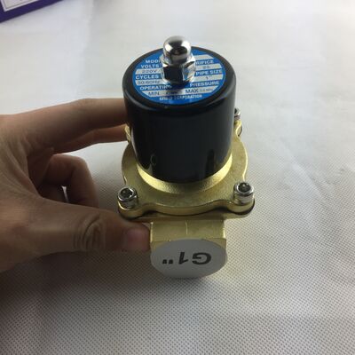 Elektromagnetische klep waterklep UW-15 koperen behuizing normaal gesloten luchtklep tweeweg