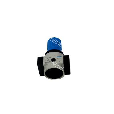 Direct werkende membraandrukregelaar Festo LR-1/4-D-MINI-MPA 8002275 Zinklegering met MPA manometer G1/4 0,5-12 bar 1500L/min Vergrendelbare draaiknop