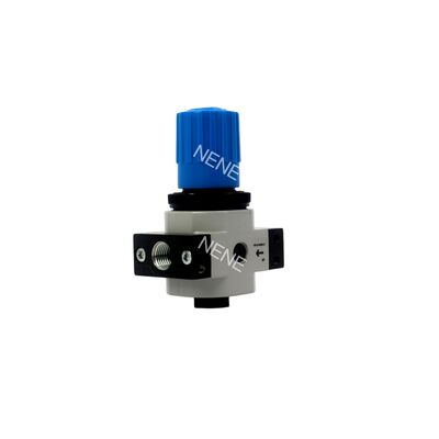 Festo LR-1/4-D-MINI-MPA 8002275 Zink legering drukregelaar met MPA-meter G1/4 0,5-12 bar 1500L/min Direct geactiveerd diafragma vergrendelbare draaiknop
