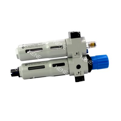 Festo FRC-1/4-D-MINI-MPA 8002267 1000L/min Zinklegeringsfilterregulator smeermiddel G1/4 Handmatige afvoer 40μm 0,5-12bar Met MPA-meter