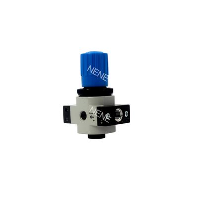 Direct aangedreven diafragma drukregulator Festo LR-1/8-D-7-MINI-MPA 8002288 Zinklegering G1/8 1000L/min 0,5-7 MPA Gauge Vergrendelbare draaiknop