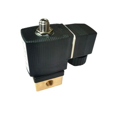 2/2 NC Direct Acting Solenoid Valve 00125304, G1/4 Inch Port, 3.0 Flow Oriffice, FKM Sealed Brass Valve, 220V AC Industrial Power, werkdruk 10bar