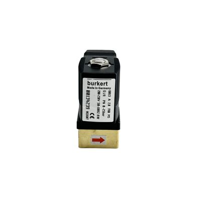 6013 Serie BURKERT Vloeistofregelklep Solenoïdeklep 00134249, Hoge Druk 16bar Nominaal, G1/8 Interface, 2.5mm Boring, Corrosiebestendige FKM Afdichting, 24VDC 8W