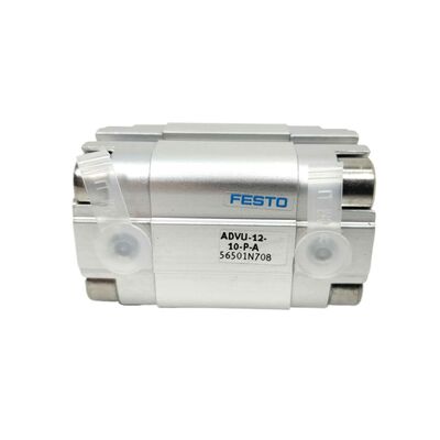 Textielmachines ADVU-16-20-A-P-A 156596 Festo Buitenste draad Dubbelwerkende cilinder 16mm Boring 20mm Stroke M5 Port Magnetische zuiger Compact ISO 6432