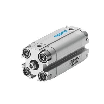 Festo ADVU-16-25-P-A 156511 25 mm slag Interne draad Compacte luchtcilinder 16 mm Bored Double-Acting M5 Port Magnetic Ring ISO 6432