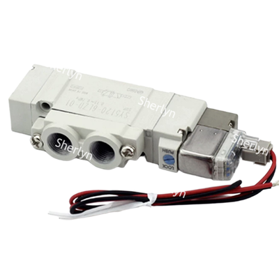 Eenvoudig ontworpen, Cv-waarde 0,19 voor kleine tot middelgrote boringscilinder aandrijving, SMC SY3120-5LZD-C8 Φ8 Push-in solenoïde klep, met LED-indicator, overspanningsbeschermingscircuit en handmatige overschrijding