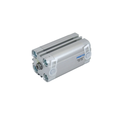 Voor automatische afgifte ADVU-25-10-A-P-A FESTO 156609 25x10 mm Mannelijke draad Compacte cirkelvormige cilinder M5 Port Dubbelwerkend magnetisch zuiger voor sensorfeedback ISO 6432