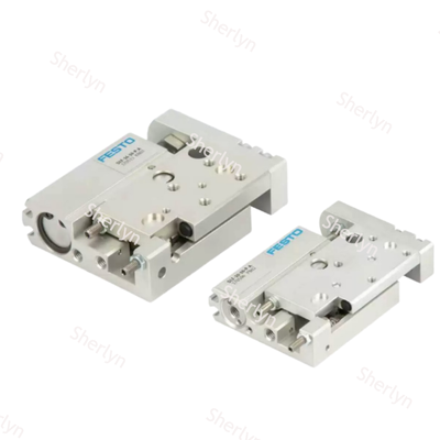 Tweerichtings lange slag Mini Pneumatic Motion Unit FESTO 170510 SLF-10-50-P-A, 10×50mm slijtvast Aluminium geleide schuifbalk Ondersteunt 360° Montage & Position Sensor Signal Feedback