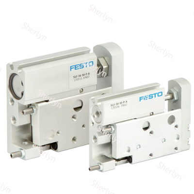 In voorraad FESTO 170504 SLF-6-20-P-A Thin Profile Mini Slide Cylinder 6×20mm Double Acting Aluminium Actuator voor elektronische testapparatuur