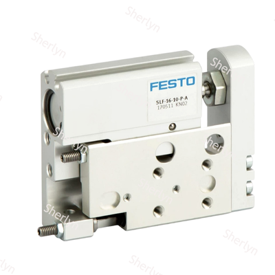 Dubbelwerkend FESTO 170503 SLF-6-10-P-A Lineaire glijluchtsilinder, 6×10 mm Spec Corrosiebestendig Aluminium lichaam Elastisch eindkussen voor automatiseringsapparatuur