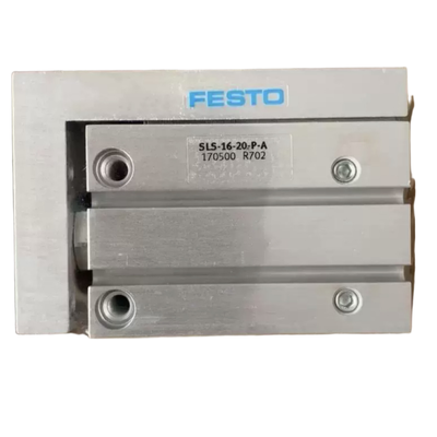 Dubbelwerkende lineaire pneumatische actuator met elastisch kussen FESTO SLS Series Mini Slide Cylinder SLS-6-30-P-A #170490 6mm Bore 30mm Stroke High Precision Ball Cage Guide