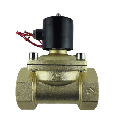 G21⁄2 Air Medium Pneumatic Solenoid Valve Messing Corps NBR Dichtingsmateriaal dat stabiele en prestaties biedt in industriële automatisering