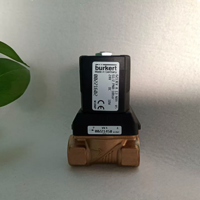 Burkert 6213 magneetventiel 00221602 G1/2 2/2 NC DC24V 8W messing behuizing NBR afdichting 0-10bar