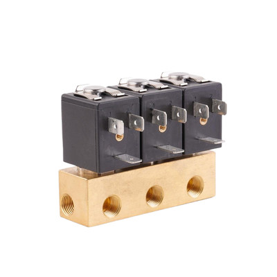 1913BA161 1913BA251 Messing waterklep inclusief NBR-afdichting Materiaal 1/8'' Poortgrootte 2/2-weg Normaal gesloten