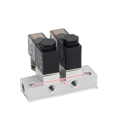 1-inlaat-2-uitlaat 2V025-06-2F Solenoïde-klepmanifold en 2V025-06-3F 1-inlaat-3-uitlaat DC12V/24V AC110V/220V
