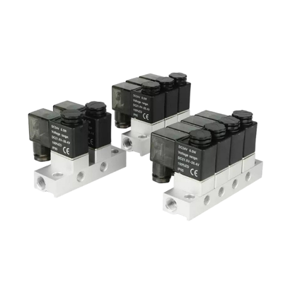 1-inlaat-5-uitlaat 2V025-06-5F magneetventielspruitstuk en 2V025-06-4F 1-inlaat-4-uitlaat FKM-afdichtring