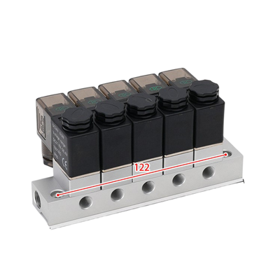 1-inlaat-5-uitlaat 2V025-06-5F magneetventielspruitstuk en 2V025-06-4F 1-inlaat-4-uitlaat FKM-afdichtring