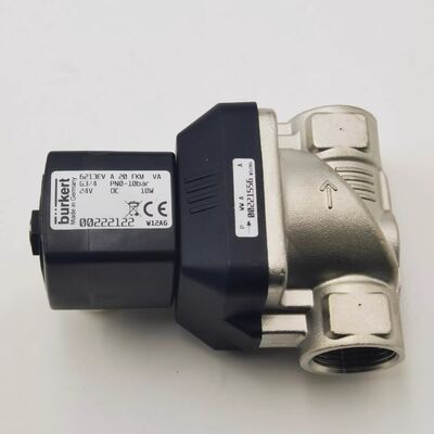 00221968 00221969 00221970 Burkert Magneetventiel 6281 type G1/2 RVS type normaal gesloten