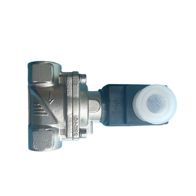 Burkert 6281-serie Handmatige overschrijding Uitgerust met 2/2 Way NC Servo Diafragma Solenoïde Valve G1/4 G3/8 Port Hittebestendige FKM Seal Roestvrijstalen behuizing 10mm Opening 00323894 00323968 00323971 00323972