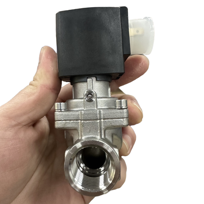 G1 G1 1/4 Binnendraad Burkert 6281 Solenoïdeklep Module 2/2 NC 25,0 Doorlaatdiameter Ingebouwde Handbediening Roestvrijstalen Constructie FKM Afdichting DC24V/AC220V 00323979 00323980 00323982 00323984