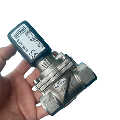 Multi-spanningsonderdeel solenoïde klep voor Burkert 00222010 00222011 00222012 G1/2 draad 2/2 normaal gesloten koudbestendige EPDM gasket roestvrij roestvrij roestvrij stalen lichaam