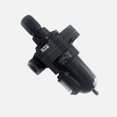NORGREN B68G‐6GK‐AR3‐RLN B68G‐NNK‐MR3‐RLN Olympian Plus Filter‐Regulator Aluminium Bowl Auto‐Manual Drain 40μm Non-Rising Lock Knob Max 17Bar