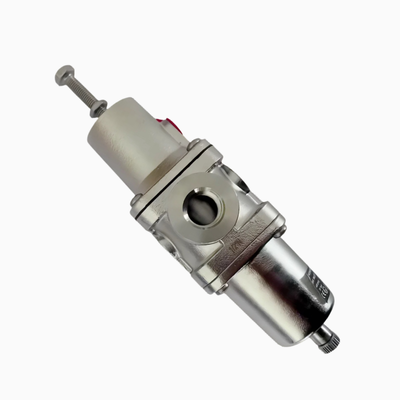 NORGREN B38P‑244‑B1MA B38P‑344‑B1MA Roestvrijstalen Filter‑Regelaar PTF Schroefdraad Handmatige Afvoer 5μm‑25μm Element NACE Conform Voor Corrosieve Maritieme‑Offshore Persluchtvoorbereidingssysteem