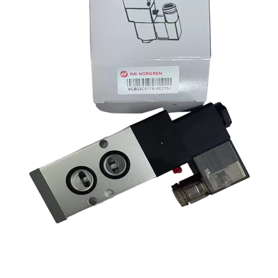 NAMUR Montage van magnetoventiel IMI NORGREN VCB22C517A-AE219J G1/4 AC220V 5/2 Eenvoudige pneumatische richtingscontroleventiel voor actuator