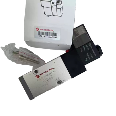 NAMUR Montage van magnetoventiel IMI NORGREN VCB22C517A-AE219J G1/4 AC220V 5/2 Eenvoudige pneumatische richtingscontroleventiel voor actuator