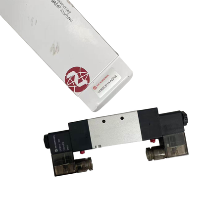 G3/8 Dubbele Solenoïde Vergrendelingsklep NORGREN VCB22C511A-AC213L 24VDC 5/2 Pneumatische Richtingsklep voor Transportbandsysteem 1800 L/min Debiet