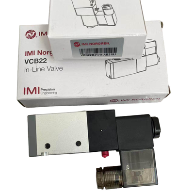 NORGREN VCB22B417A-AB219J veerretour magneetklep G1/4 AC220V 3/2 NC pneumatische richtingsklep voor blaasvormmachine