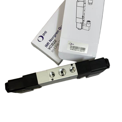 5/3 gesloten middenspoel magneetventiel NORGREN VCB22B611A-AB213J G1/4 24VDC Dubbel magneetventiel positioneringsventiel voor zwevende klemming 5 poorten 3 posities