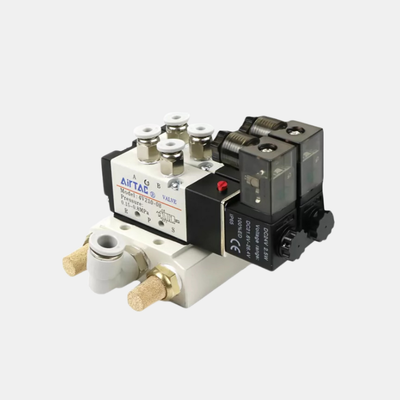 Airtac 4V310-08 Multi Station Solenoïde Valve Manifold Kit 2 / 3 / 4 / 5 / 6 Positie Geïntegreerde Valve Groep Interne Voor Multi Channel Pneumatische Circuit