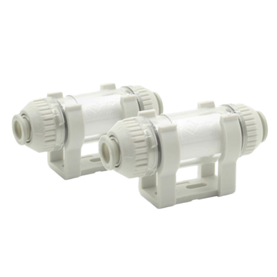 SMC ZFC200-08B Inline Pneumatische Zuigfilter Eén-Druk-In Connector-100kPa-1.0MPa Werkbereik Gereedschap-Loze Elementvervanging Voor Robot Pick-and-Place Vacuüm Hulpcircuit