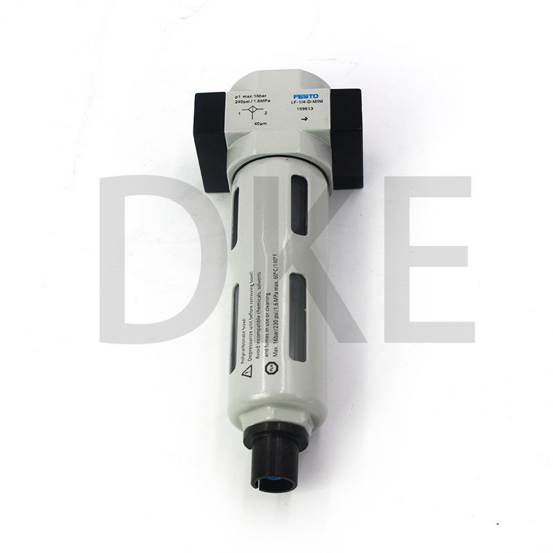 Festo Zinc Alloy Filter 40 μm LF-3/8-D-MINI-A,0.5 - 12 bar