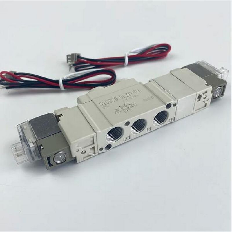 SMC SY5220-5LZD-01 DC24V Poortgrootte 1/8 Pneumatische magnetoventieldraadpijpen 2 Positie Dubbel
