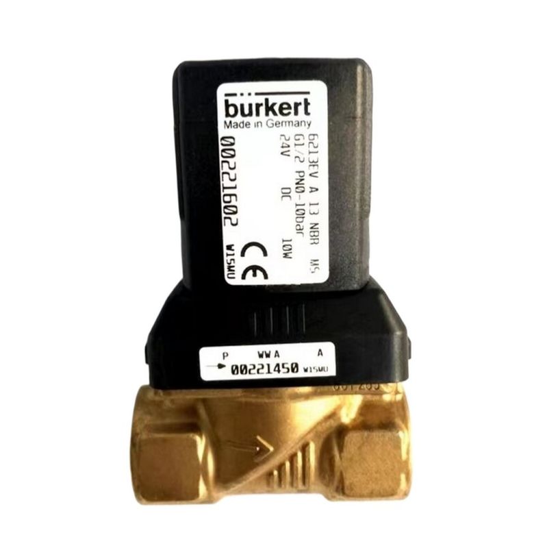 00308506 BURKERT Solenoïde klep G1 2/2 Normaal gesloten 25 Stroomgat FKM Gesloten Messing klep 8W 1-32bar
