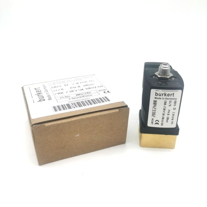 2/2 Normaal geopend 00295651 Burkert-solenoïde klep 20 stroomgaten FKM (fluorrubber) Verzegeld koperen kleplichaam AC220V 8W 1-25bar