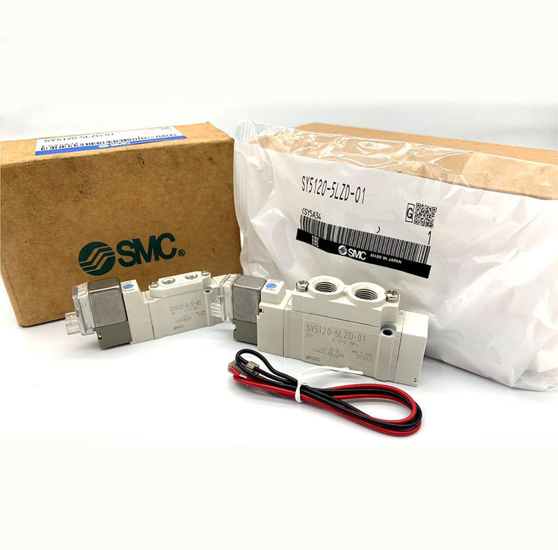 5 poort SMC elektrische kleppen zachte afdichting SY5220-6LZD-01 SY5220-5LZD-C6 SY5220-5LZD
