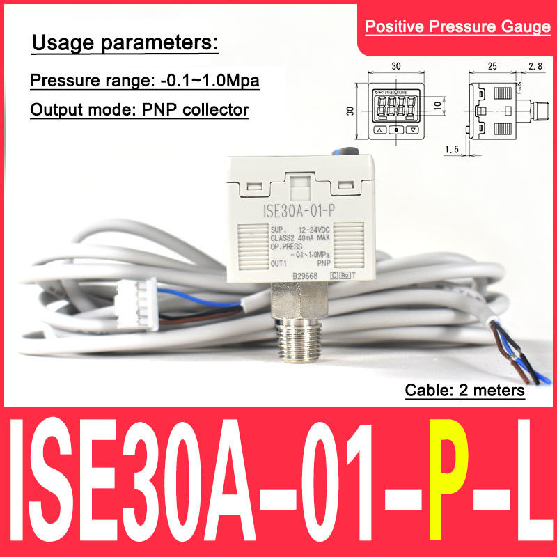 ISE30A-01-P ISE30A-01-P-L SMC digitale drukmeter positieve druk type P