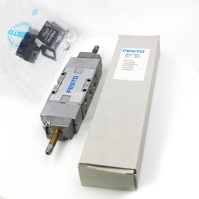 JMFH-5-1/8-B Festo solenoïde klep 30486 Tiger 2000, 5/2, dbl sol afzonderlijk verkocht, G1/8, int pilot