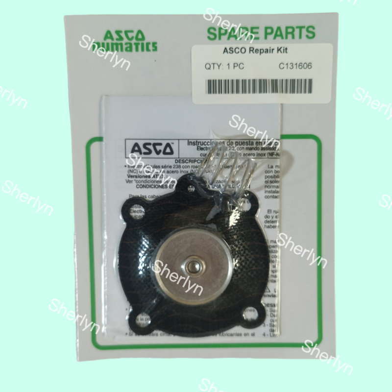 ASCO C131606 Membraanreparatieset Geschikt voor SCE238D004 SCE238D009 Waterklep Membraan NBR/VITON