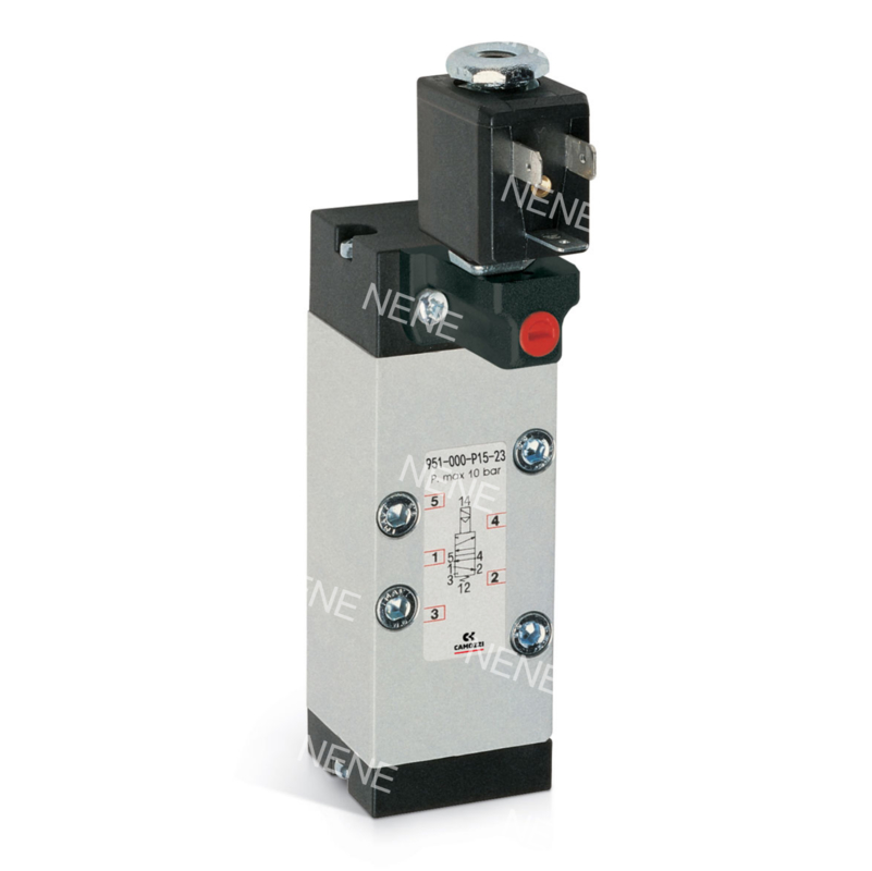 CAMOZZI 951-000-P11-23-G7J Solenoïde klep ISO5599-1 Grootte 1 5/2 weg, Dubbele solenoïde 230V AC 3.5VA