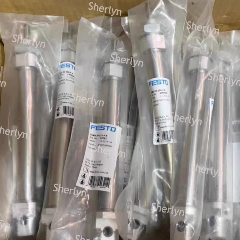 Slag 15 mm zuiger pneumatische cilinder DSNU-8-15-P-A FESTO dubbelwerkende cilinder 1908247