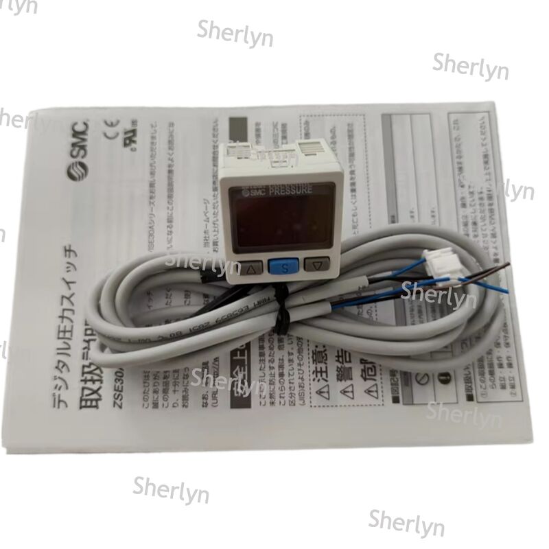 NPN drukschakelaar met lange kabel voor installatie op afstand van grote apparatuur SMC ISE30A-01-N-ML R1/8 interface