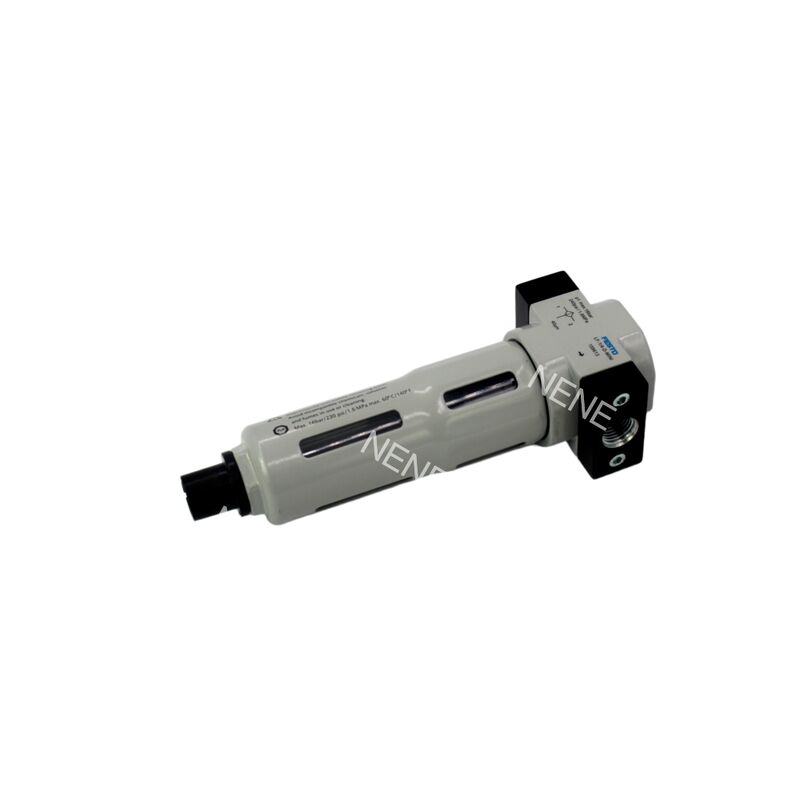 Gecomprimeerd luchtfilter Festo LF-1/4-D-MINI-A 159617 Zink legering Housing Metal Bowl Guard Sinter Filter G1/4 Port 0,5-12 bar 40 μm Volledig automatische afvoer