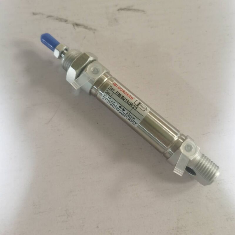 NORGREN RM/8010/20 Dubbelwerkende pneumatische cilinder met magnetische zuiger, boring 10 mm, slag 20 mm