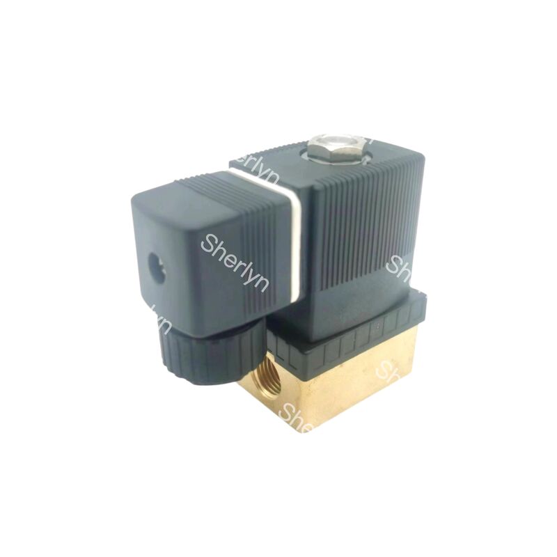 Burkert 00125301 Industrial Solenoid Valve, G1/4 Inch Port, 3.0 Flow Oriffice, FKM verzegelde messing behuizing, 24V DC Power 8W, 0~6bar lage druk toepassing