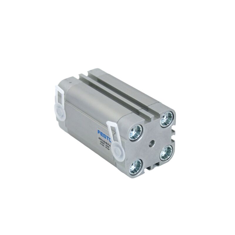 Vervoerlijnstopper FESTO ADVU-20-5-A-P-A 156600 Buitenste draad 20 mm Bor 5 mm slag Dubbelwerkende compacte cilinder M5 Port Magnetische ring ISO 6432